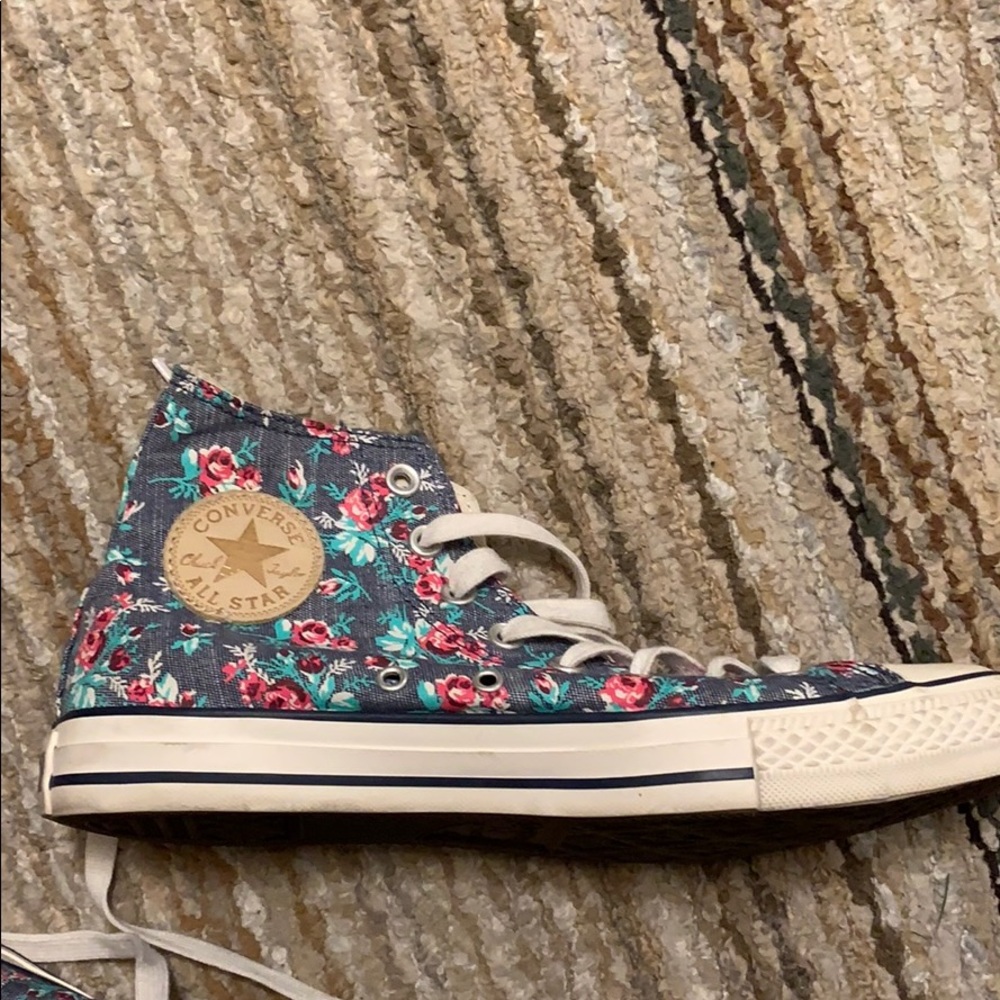 Floral Converse High Top